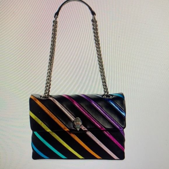 Kurt Geiger Handbags - KURT GEIGER  LARGE RAINBOW STRIPE SHOULDER BAG